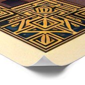 アールデコヴィンテージ旅行のポスターエレガント- Seaide ポスター (角)