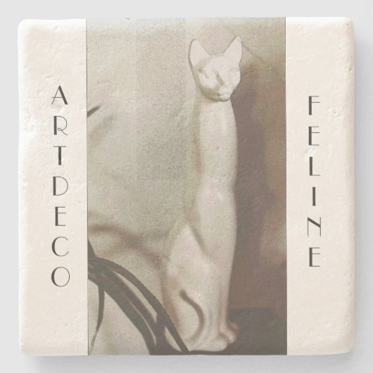 アールデコヴィンテージ線 ストーンコースター (正面)