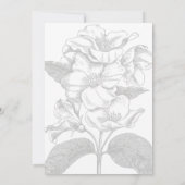 アールデコヴィンテージ金ゴールド結婚式招待状 招待状 (裏面)