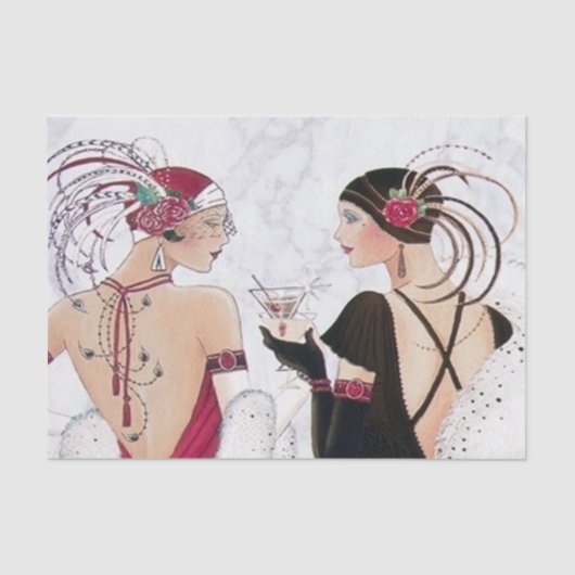 アールデコールヴィンテージティッシュペーパー 薄葉紙 (正面)