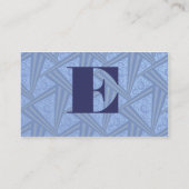 アールデコ三角形プロファイルカード 名刺 (裏面)