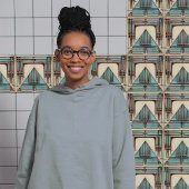 アールデコ三角形 タイル