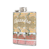 アールデコ交差矢印スワールツリー フラスク (左)