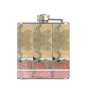 アールデコ交差矢印スワールツリー フラスク (裏面)