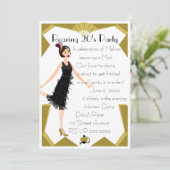 アールデコ人形 招待状 (スタンド正面)