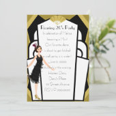 アールデコ人形 招待状 (スタンド正面)