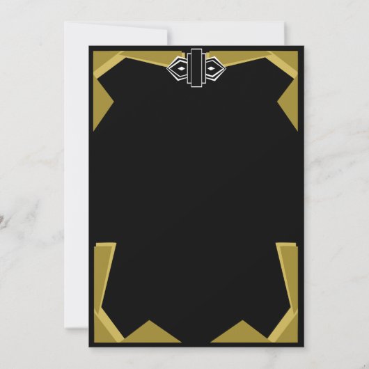 アールデコ人形 招待状 (裏面)