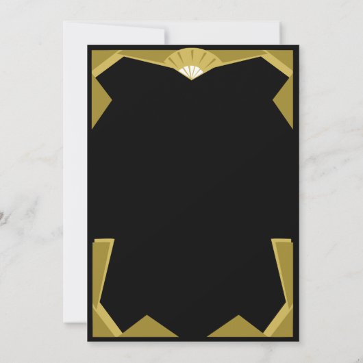 アールデコ人形 招待状 (裏面)