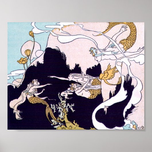 アールデコ人魚 ポスター (正面)