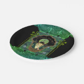 アールデコ仮面ターバンの女の香フランスのり ペーパープレート (アングル)