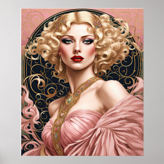 アールデコ優雅 ポスター