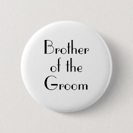 アールデコ兄弟の花婿の結婚式 缶バッジ