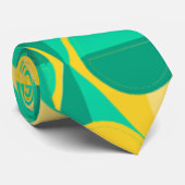 アールデコ円と三角形 ネクタイ (ロール)