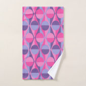 アールデコ円と三角形 バスタオルセット (ハンドタオル)