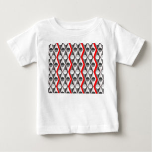 アールデコ円と三角形 ベビーTシャツ