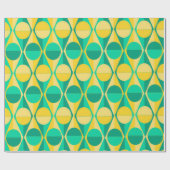 アールデコ円と三角形 ラッピングペーパー (フラット)