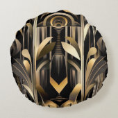 アールデコ円枕 ラウンドクッション (裏面)