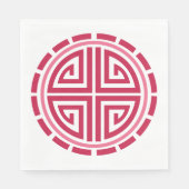 アールデコ円 スタンダードランチョンナプキン (正面)