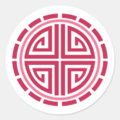 アールデコ円 ラウンドシール (正面)