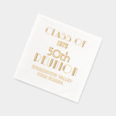 アールデコ卒業マイルストーン懇親会#1 箔ナプキン (左)