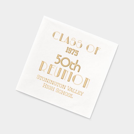 アールデコ卒業マイルストーン懇親会#1 箔ナプキン (左)