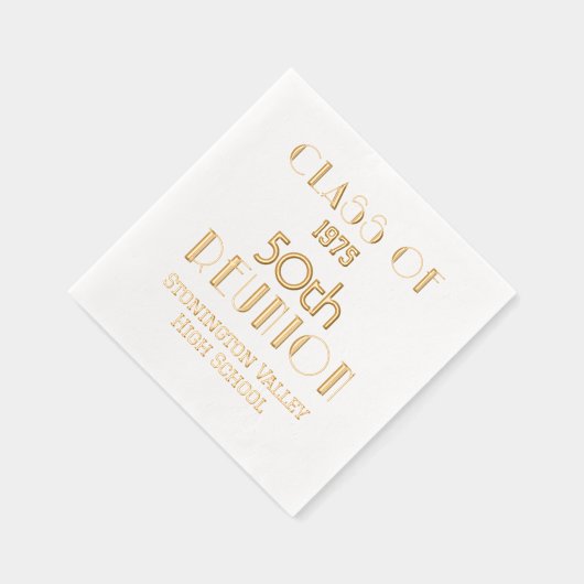 アールデコ卒業マイルストーン懇親会#1 箔ナプキン (右)