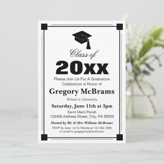 アールデコ卒業党 招待状 (スタンド正面)