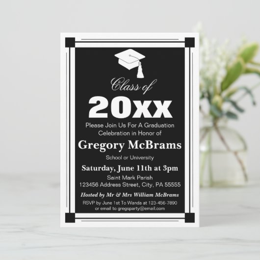 アールデコ卒業党 招待状 (スタンド正面)