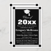 アールデコ卒業党 招待状 (正面/裏面)