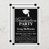 アールデコ卒業党 招待状 (正面/裏面)
