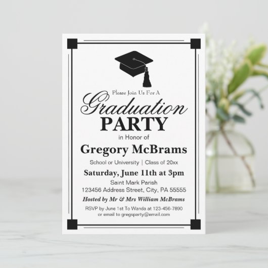 アールデコ卒業党 招待状 (スタンド正面)