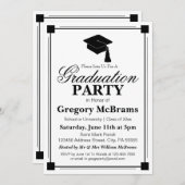 アールデコ卒業党 招待状 (正面/裏面)