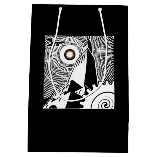 アールデコ及び現代主義 ミディアムペーパーバッグ (裏面)