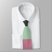 アールデコ合成ピンクと緑#3 ネクタイ (タイ)