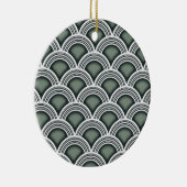 アールデコ同心円 セラミックオーナメント (右)