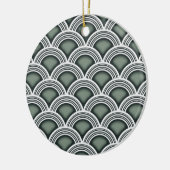 アールデコ同心円 セラミックオーナメント (左)