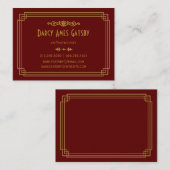 アールデコ名刺 名刺 (正面/裏面)