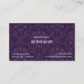 アールデコ名刺 名刺 (裏面)