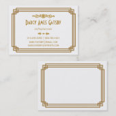 アールデコ名刺 名刺 (正面/裏面)