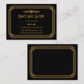 アールデコ名刺 名刺 (正面/裏面)