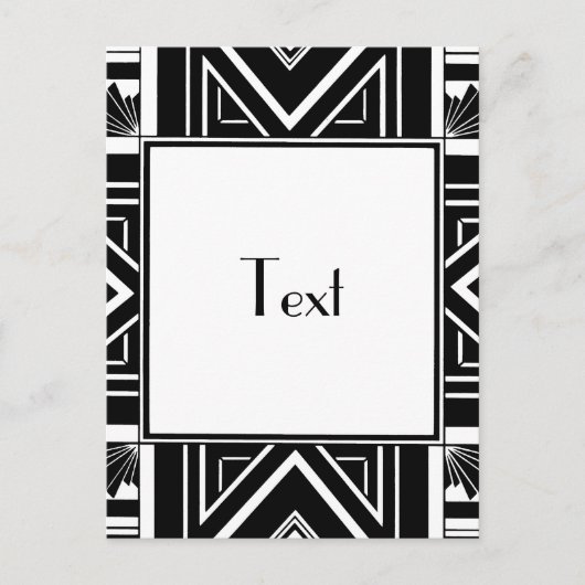 アールデコ図形 ポストカード (正面)