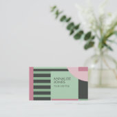 アールデコ図形 名刺 (スタンド正面)