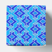 アールデコ壁紙パターン、セルリアンブルー フェイバーボックス (上部)