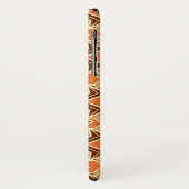 アールデコ壁紙パターン，テラコッタ/錆 Case-Mate iPhoneケース (裏面/左)