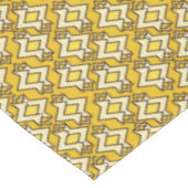 アールデコ壁紙パターン、マスタード金ゴールド テーブルクロス (アングル)