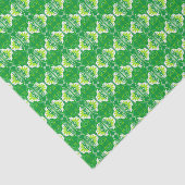 アールデコ壁紙パターン – 緑と白 薄葉紙 (詳細)