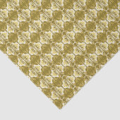 アールデコ壁紙パターン – 金ゴールドと白 薄葉紙 (詳細)