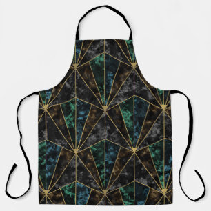 アールデコ大理石:マラカイトラグジュアリー エプロン