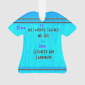 アールデコ天使パーソナライズされた オーナメント (裏面)