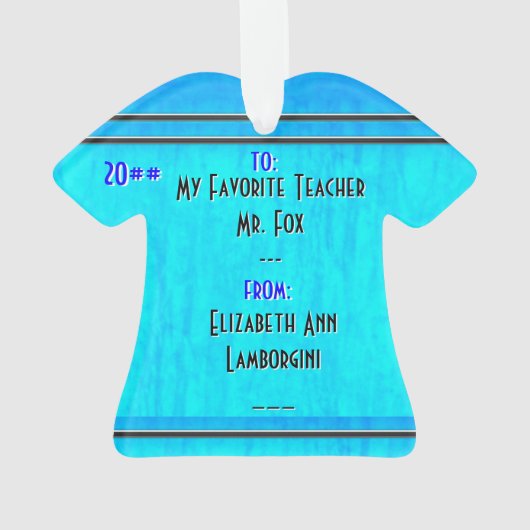 アールデコ天使パーソナライズされた オーナメント (裏面)